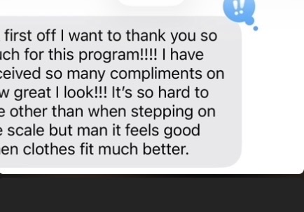 Client text — Nikki thanking Amanda